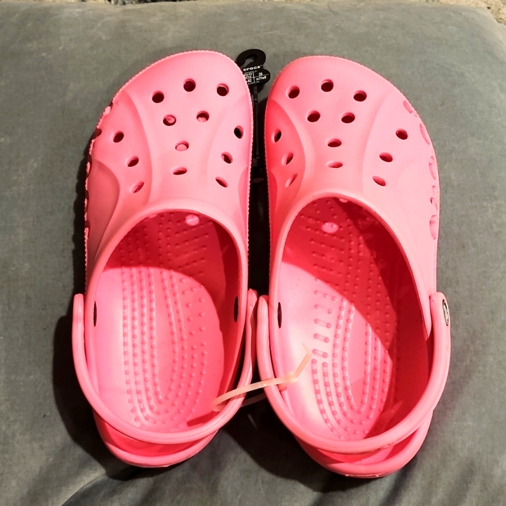 BNWT Pink Crocs Clog size 10 women